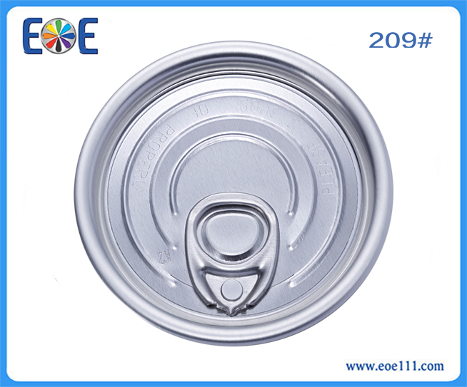 209#全开铝质干货盖：适用于各种干货（如奶粉，咖啡粉，调味品，茶叶等）,半流动食品，农产品等包装领域。