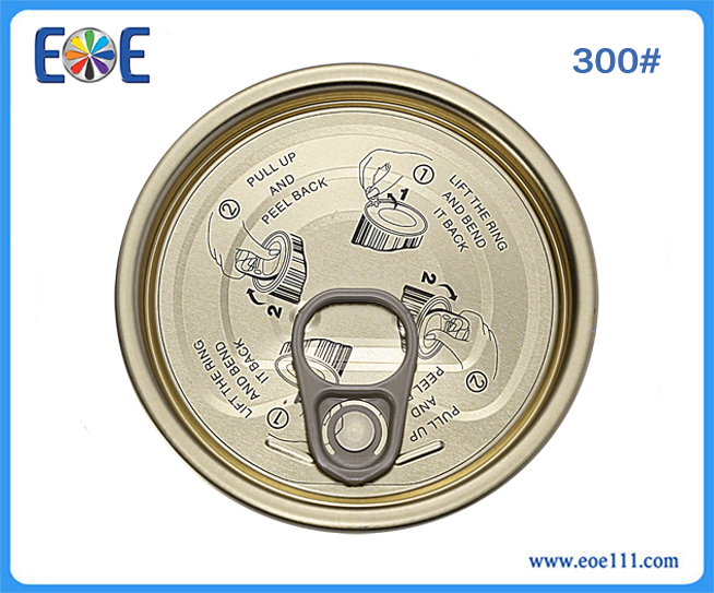 300#吞拿鱼盖子：适用于各种罐装食品（如金枪鱼，番茄酱，肉，水果，蔬菜等），干货，工业润滑油，农产品等。
